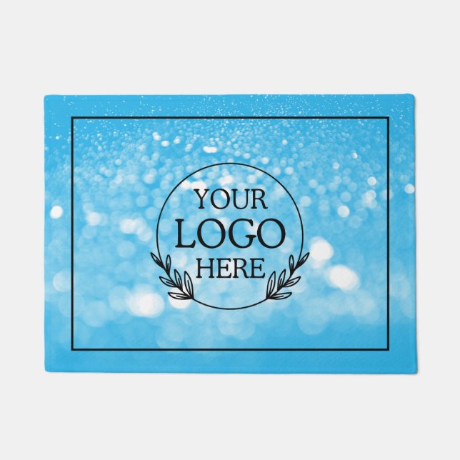 Personalised Company Welcome Mat with  Logo Here (Front)