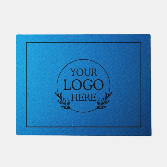 Personalised Company Welcome Mat with  Logo Here (Front)