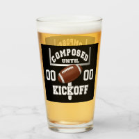 Personalised Composed Until Kickoff Football Humou