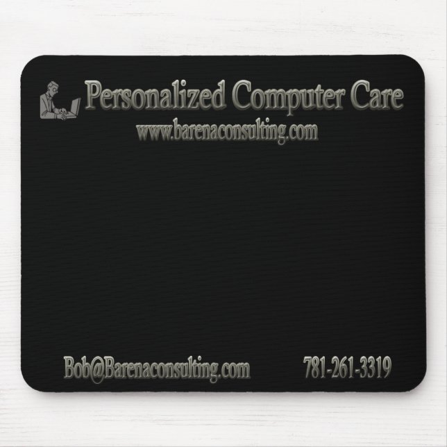Personalised Computer Care Mouse Pad (Front)