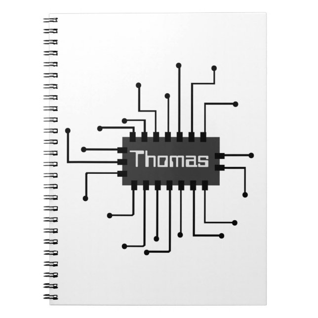 Personalised Computer IC Chip Image Notebook (Front)