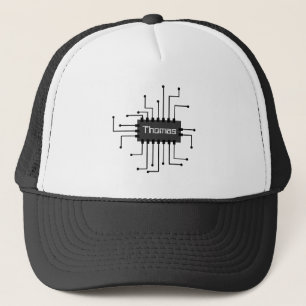 Personalised Computer IC Chip Image Trucker Hat