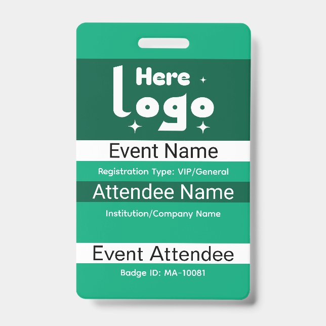 Personalised Conference ID Badge (Front)