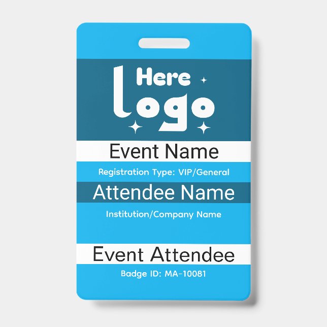 Personalised Conference ID Badge (Front)
