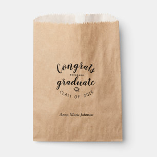 Personalised Congrats Graduate Favour Bag