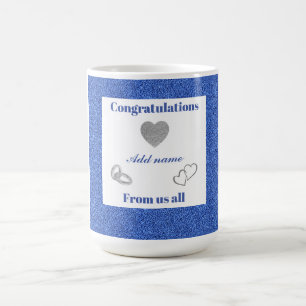 Personalised Congratulations from us all mug
