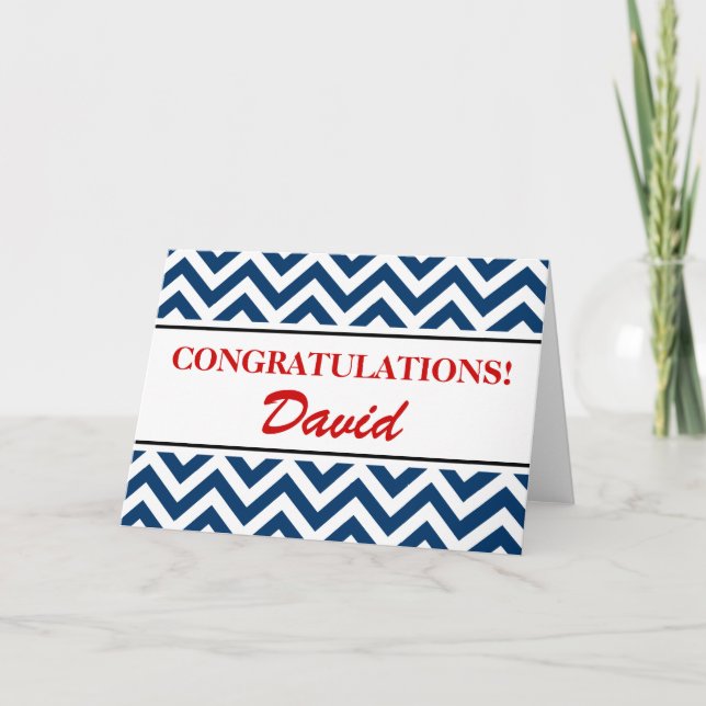 Personalised congratulations greeting card (Front)