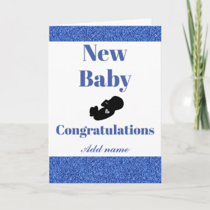 Personalised Congratulations new baby card