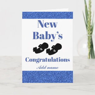 Personalised congratulations new baby’s card