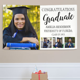 Personalised Congratulations Photo Graduation  Ban Banner