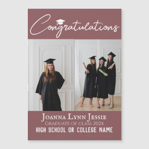 Personalised Congratulations script Graduate Photo