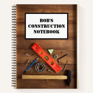 Personalised Construction Notebook