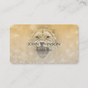 Personalised Consulting Lion Business Cart Card