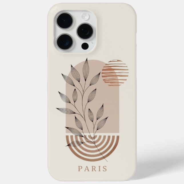 Personalised Contemporary Abstract Boho Case-Mate iPhone Case (Back)