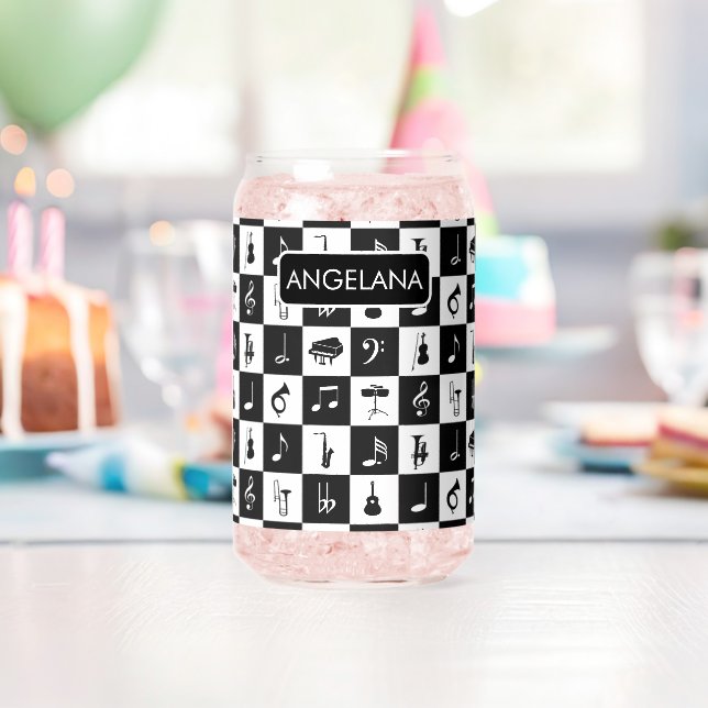 Personalised contemporary music design can glass (Insitu (Birthday))