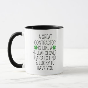 Personalised Contractor Appreciation Gift Mug