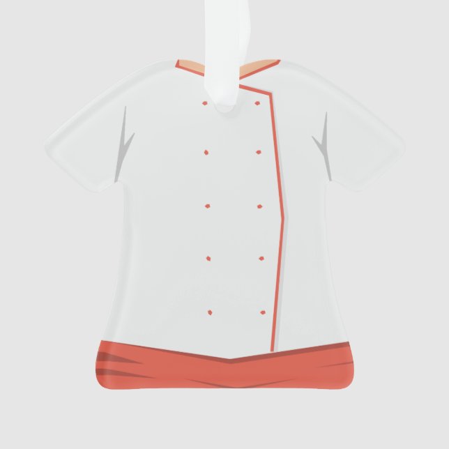 Personalised Cook Chef Christmas Holiday Ornament (Front)