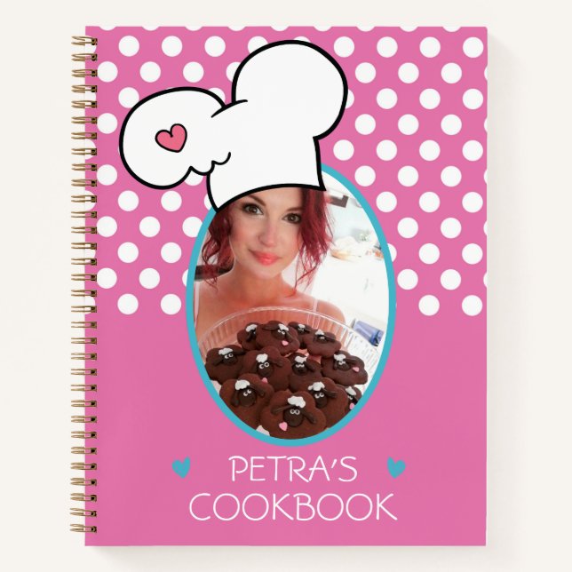 Personalised Cookbook (Your Photo) Recipe Notebook (Front)