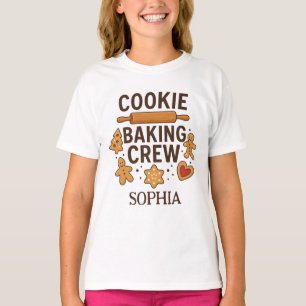 Personalised Cookie Baking Crew – Custom Name T-Shirt