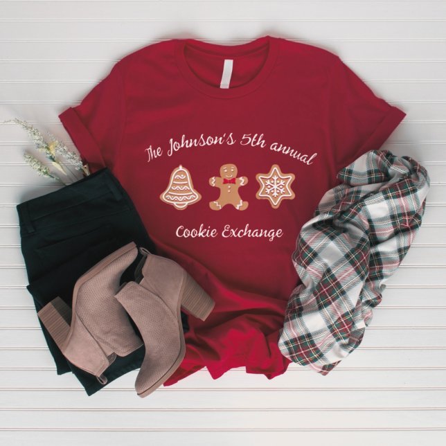 Personalised Cookie Exchange Christmas Party Shirt (Creator Uploaded)