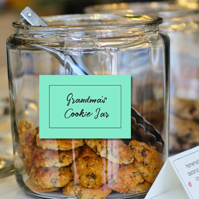 Personalised Cookie Label, Grandma's Cookie Jar Food Label (Creator Uploaded)