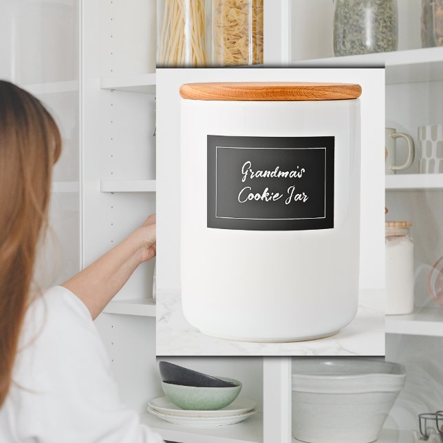 Personalised Cookie Label, Grandma's Cookie Jar Food Label (Personalized Labels)