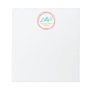 Personalised Cookie or Cupcake Notepad