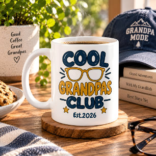 Personalised Cool Grandpas Club Est Year Coffee Mug