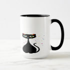 Personalised Cool Kitty Cat Modern Minimalist 