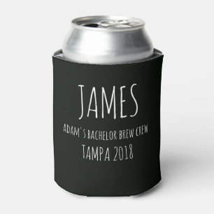 Personalised Coolies, Wedding bachelor can cooler