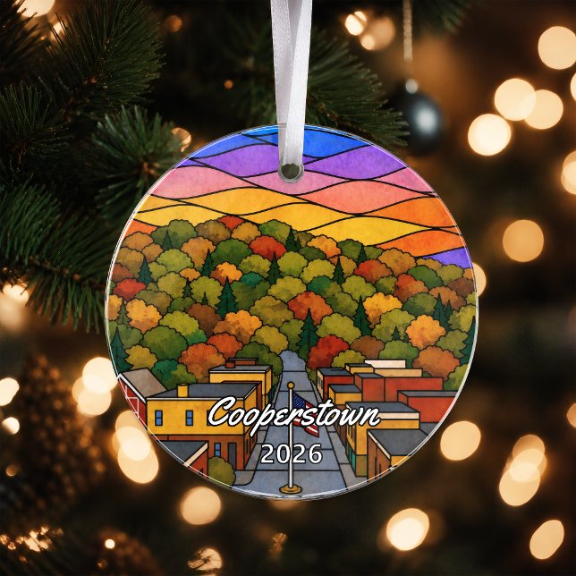 Personalised Cooperstown Acrylic Ornament, Custom  Ornament (Creator Uploaded)