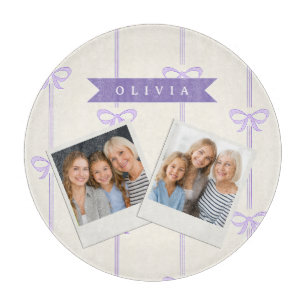 Personalised Coquette Bow Name Girly Aesthetic Cutting Board