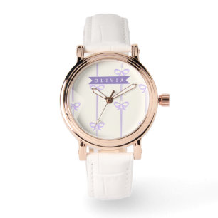 Personalised Coquette Bow Name Girly Aesthetic Watch