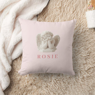Personalised Coquette Sleeping Angel Sculpture Cushion