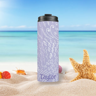 Personalised Coral Reef Shell Print Thermal Tumbler