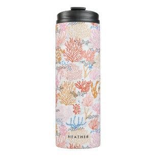 Personalised   Coral Reef Thermal Tumbler