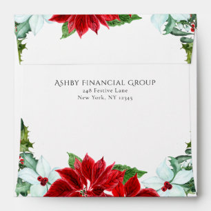 Personalised Corporate Christmas Holiday Party Envelope