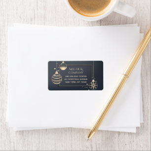 Personalised Corporate Christmas Return Address Label