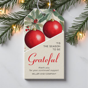 Personalised Corporate Christmas Thank You Gift Tags
