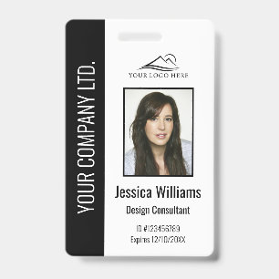 Personalised Corporate Employee Black ID Badge