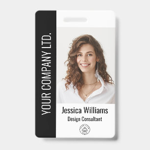Personalised Corporate Employee Black ID Badge