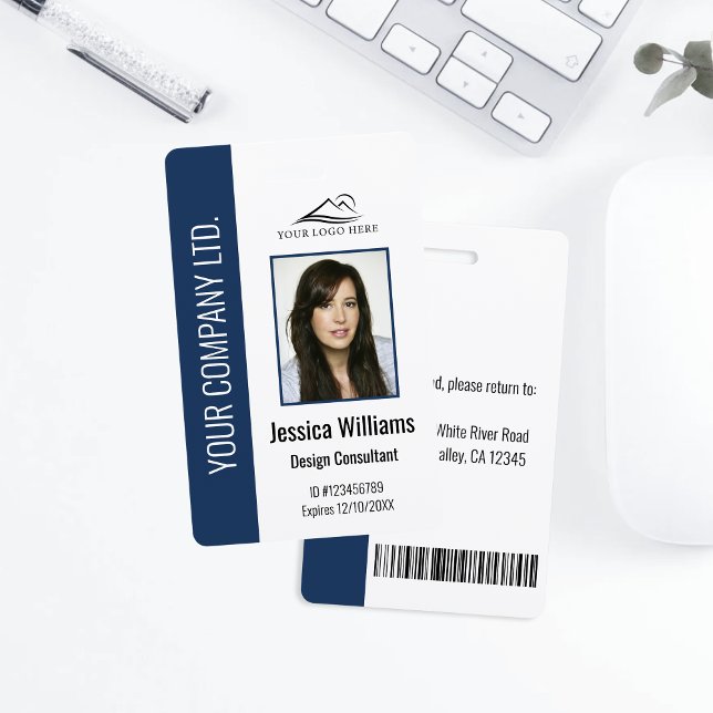 Personalised Corporate Employee Blue ID ID Badge (Creator Uploaded)