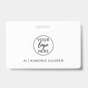 Personalised Corporate Employee Company Logo ID Badge