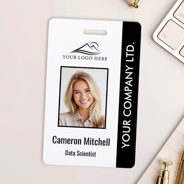 Personalised Corporate Employee ID Badge Black (Creator Uploaded)