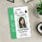 Personalised Corporate Employee ID Badge Green