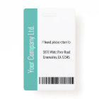 Personalised Corporate Employee ID Badge Teal