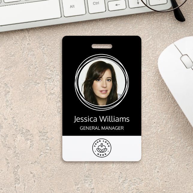 Personalised Corporate Employee ID Black ID Badge (Creator Uploaded)