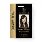 Personalised Corporate Employee Luxury Black ID