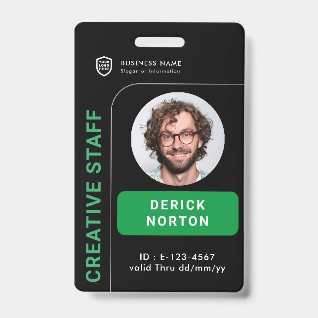 personalised Corporate photo | Custom Employee ID Badge (Front)