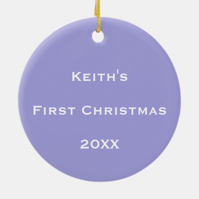 Personalised Cosmic Bubble Flow Ceramic Tree Decoration (Back)